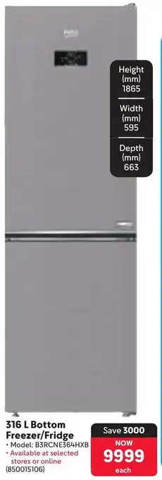 Makro Beko Bottom Freezer/ Fridge offer