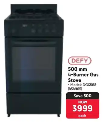 Makro Defy 4-Burner Gas Stove offer