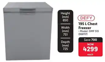 Makro Defy Chest Freezer offer