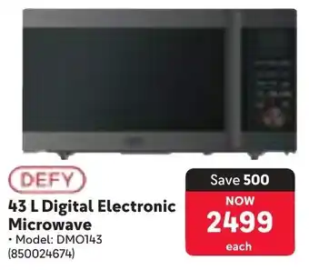 Makro Defy Digital Electronic Microwave offer