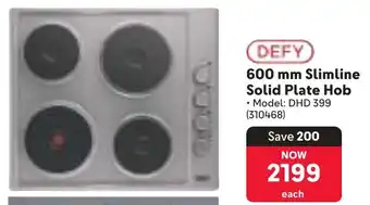 Makro Defy Slimline Solid Plate Hob offer