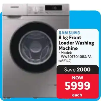 Makro SAMSUNG Front Loader Washing Machine offer
