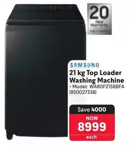 Makro SAMSUNG Top Loader Washing Machine offer