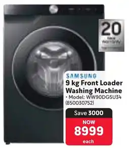 Makro SAMSUNG Front Loader Washing Machine offer