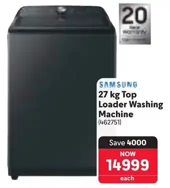Makro SAMSUNG Top Loader Washing Machine offer