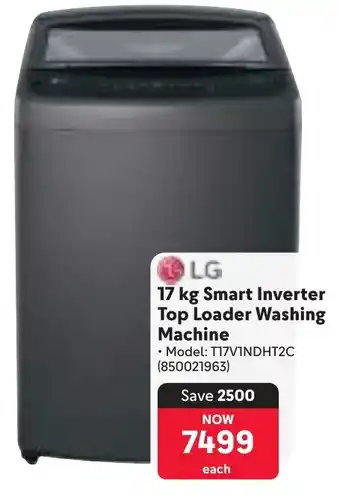 Makro LG Smart Inverter Top Loader Washing Machine offer