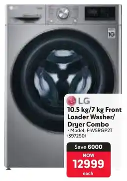 Makro LG Front Loader Washer/ Dryer Combo offer
