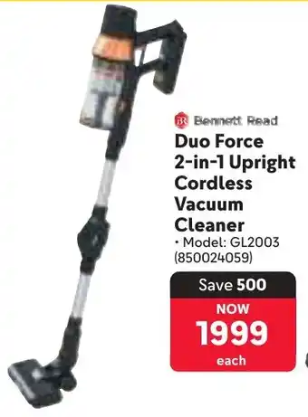 Makro Bennett Read Duo Force 2-in-1 Upright Cordless Vacuum Cleaner offer