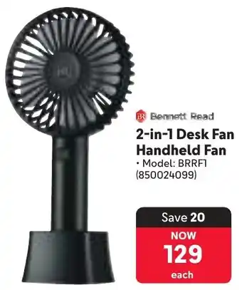 Makro Bennett Read 2-in-1 Desk Fan Handheld Fan offer