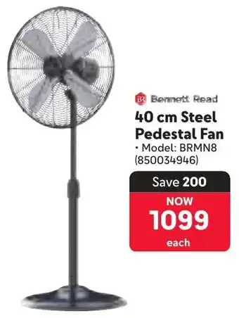 Makro Bennett Read Steel Pedestal Fan offer