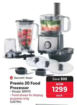 Makro Bennett Read Premio 20 Food Processor offer