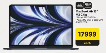 Makro Apple MacBook Air 13" M2 Chip offer