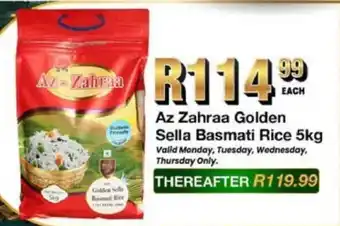 Take 'n Pay Az Zahraa Golden Sella Basmati Rice offer