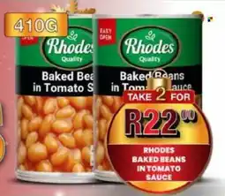 Take 'n Pay Rhodes baked beans in tomato sauce offer