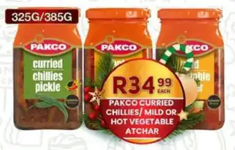 Take 'n Pay Pakco curried chillies/ mild or hot vegetable atchar offer