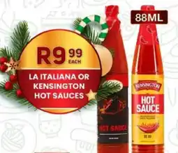 Take 'n Pay La italiana or kensington hot sauces offer