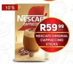 Take 'n Pay Nescafe original cappuccino sticks offer