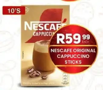 Take 'n Pay Nescafe original cappuccino sticks offer