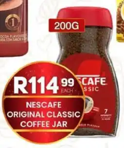 Take 'n Pay Nescafe original classic coffee jar offer