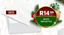 Take 'n Pay White serviettes offer