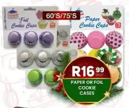 Take 'n Pay Paper or foil cookie cases offer