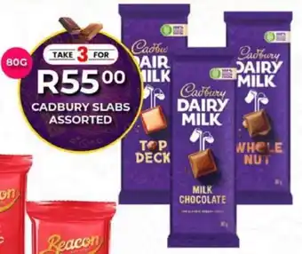 Take 'n Pay Cadbury slabs assorted offer