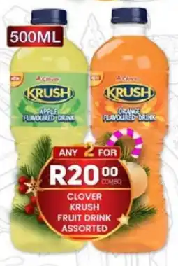 Take 'n Pay Clover krush fruit drink assorted offer