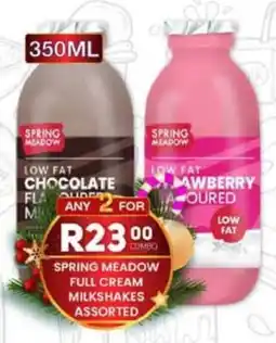 Take 'n Pay Spring meadow full cream milkshakes assorted offer