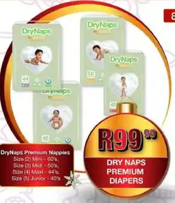 Take 'n Pay Dry naps premium diapers offer