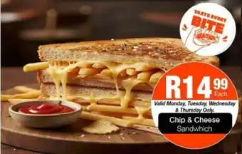 Take 'n Pay Chip & Cheese Sandwhich offer