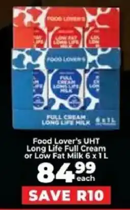 Food Lover's Market Food Lover's UHT Long Life Full Cream or Low Fat Milk offer
