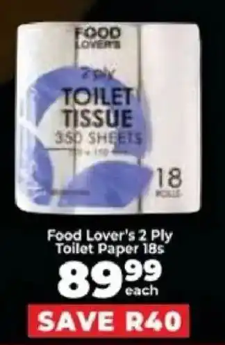 Food Lover's Market Food Lover's 2 Ply Toilet Paper offer