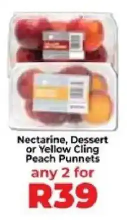 Food Lover's Market Nectarine, Dessert or Yellow Cling Peach Punnets offer
