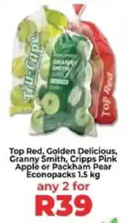 Food Lover's Market Top Red, Golden Delicious, Granny Smith, Cripps Pink Apple or Packham Pear Econopacks offer