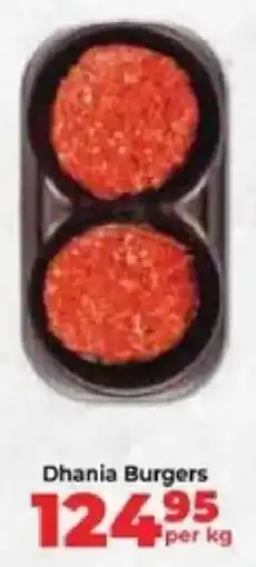 Food Lover's Market Dhania Burgers offer