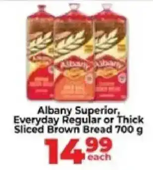 Food Lover's Market Albany Superior, Everyday Regular or Thick Sliced Brown Bread offer