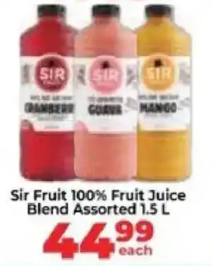 Food Lover's Market Sir Fruit 100% Fruit Juice Blend Assorted offer