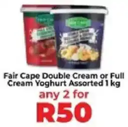 Food Lover's Market Fair Cape Double Cream or Full Cream Yoghurt Assorted offer