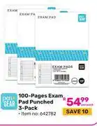 Game Pen + Gear 100 Page Exam Pad Punched 3 Pack (642782)-Per Pack offer