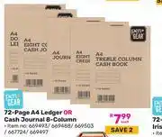 Game Pen + Gear 72 Page A4 Ledger Or Cash Journal 8 Column (669493/669488/669503/667724/669497)-Each offer