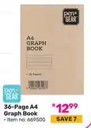 Game Pen + Gear 36 Page A4 Graph Book (669500) offer