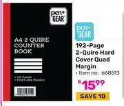 Game Pen + Gear 192 Page 2 Quire Hard Cover Quad Margin (668513) offer