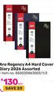 Game Aro Regency A4 Hard Cover Diary 2026 Assorted (850030863003/1/2)-Each offer