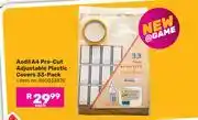 Game Aadil A4 Pre Cut Adjustable Plastic Covers 33 Pack (850033870)-Each offer