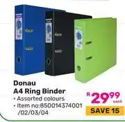 Game Doanu A4 Ring Binder Assorted Colours (850014374001/02/03/04)-Each offer