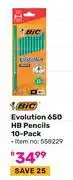 Game Bic Evolution 650 HB Pencils 10 Pack (558229) offer
