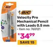 Game Bic Velocity Pro Mechanical Pencil With Leads 0.5mm (765121) offer
