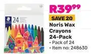 Game Staedtler Noris Wax Crayons 24 Pack (248630) offer