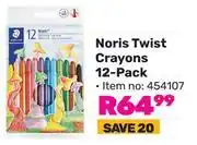 Game Staedtler Noris Twist Crayons 12 Pack (454107) offer