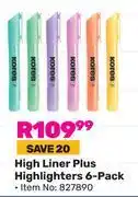 Game Kores High Liners Plus Highlighters (6-Pack) 827890 offer